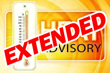 Heat Advisory extended