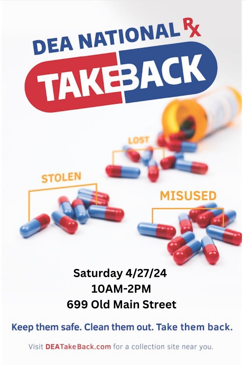 Drug Take Back April 2024 Flyer