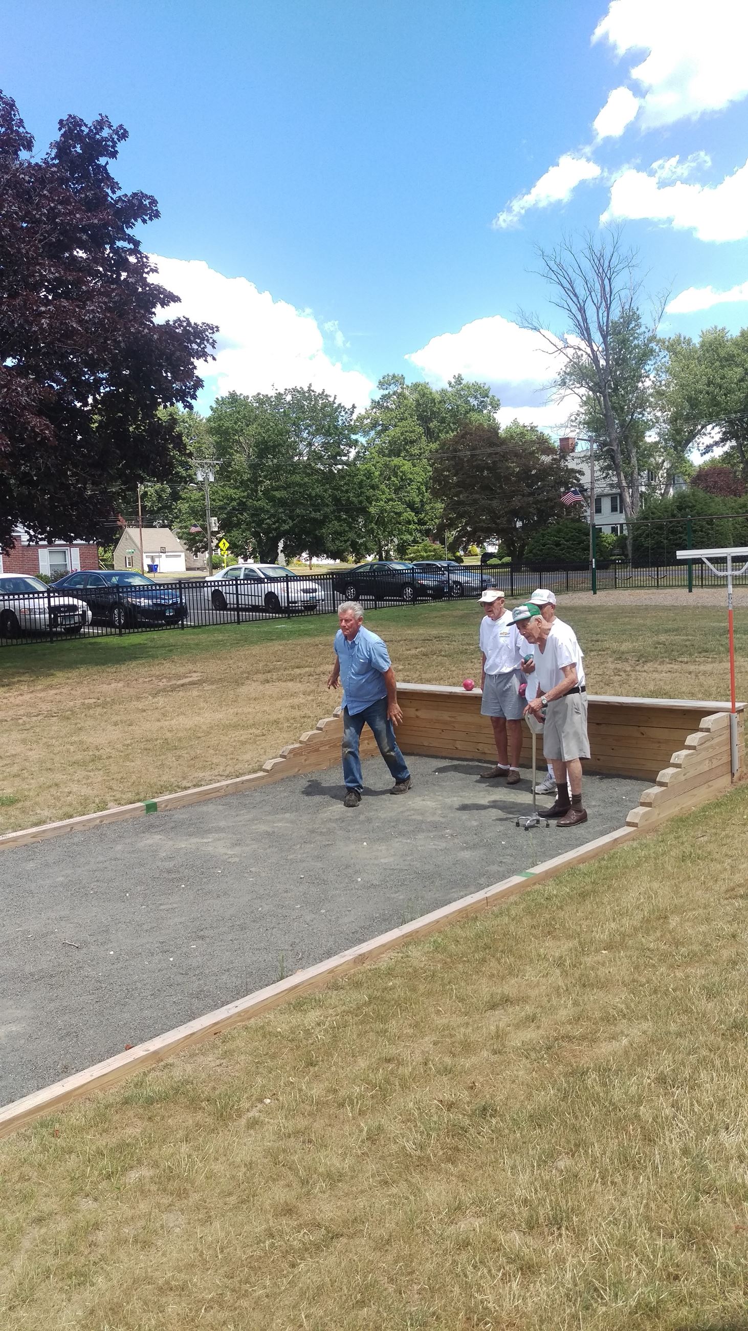 Seniors Playing Bocce Ball