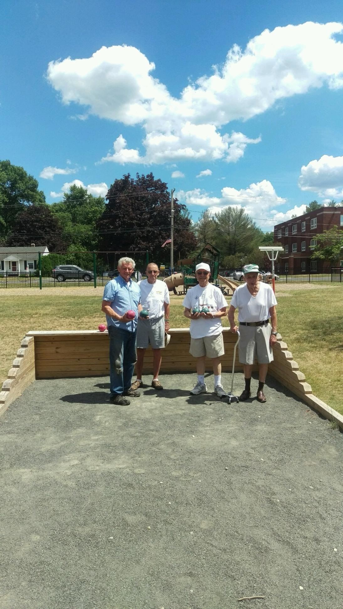 Seniors Playing Bocce Ball
