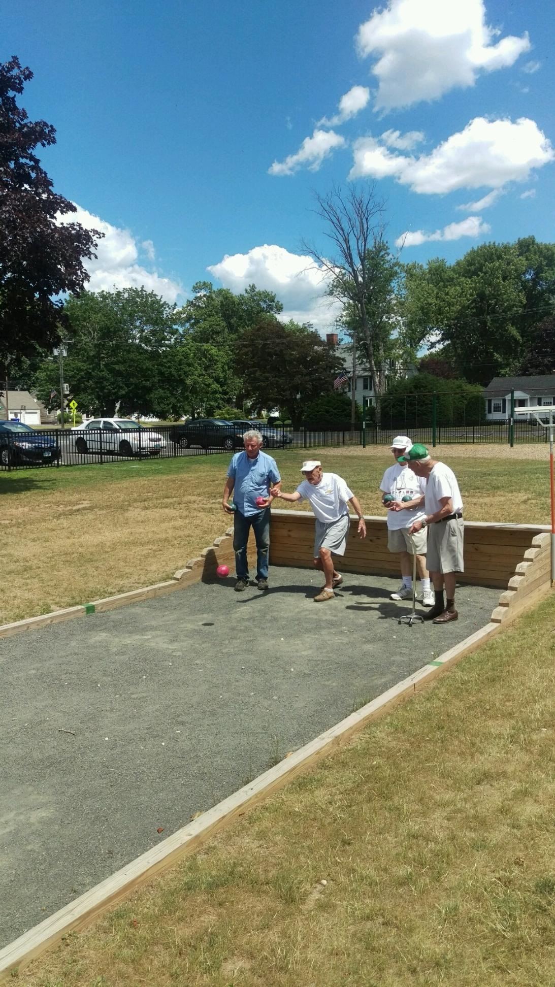 Seniors Playing Bocce Ball