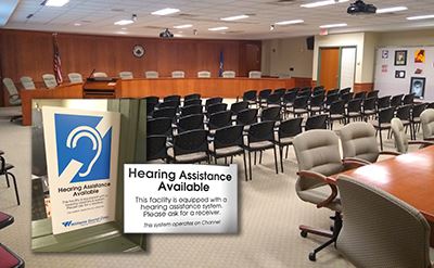 Council Chambers Hearing Assistance information